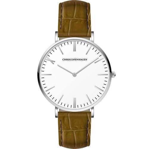 Image of Rundetårn rustfri stål quartz Miyota GL20 Herre ur fra Chris Copenhagen, CC1005